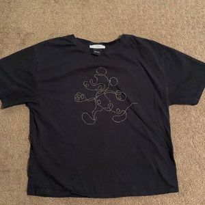 Mickey Mouse black shirt (size xs)